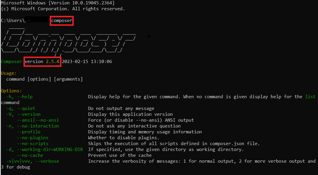 How to install Composer on Windows 10 IONOS