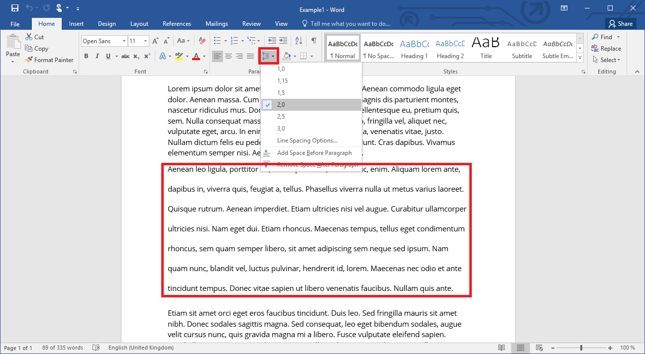 Comment Changer Les Interlignes Sur Word