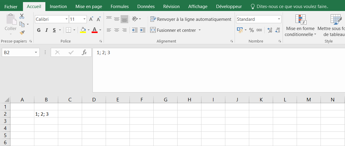 Comment fractionner des cellules Excel IONOS