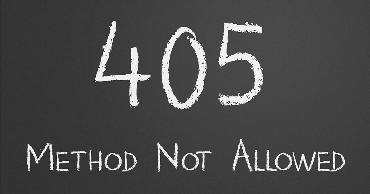 405 Method Not Allowed explication et solutions IONOS