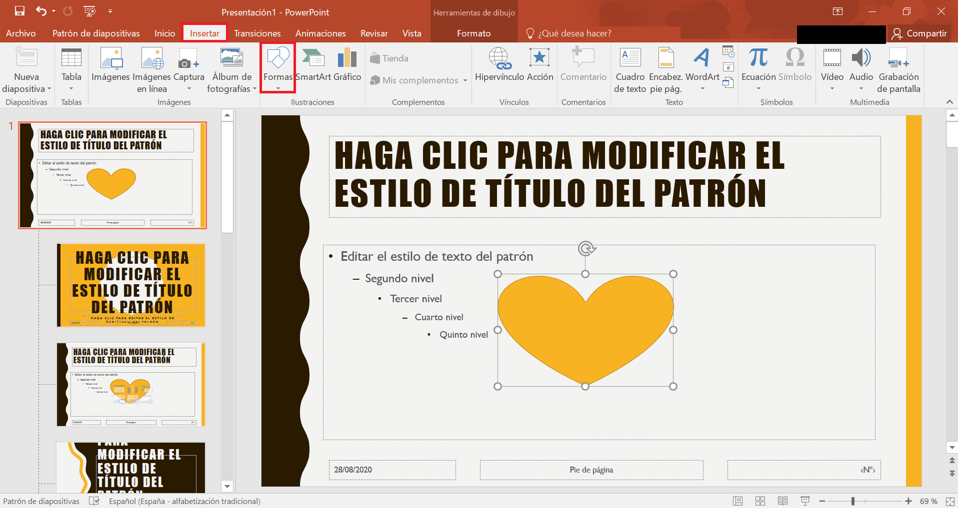 PowerPoint crear y editar un patrón de diapositivas IONOS