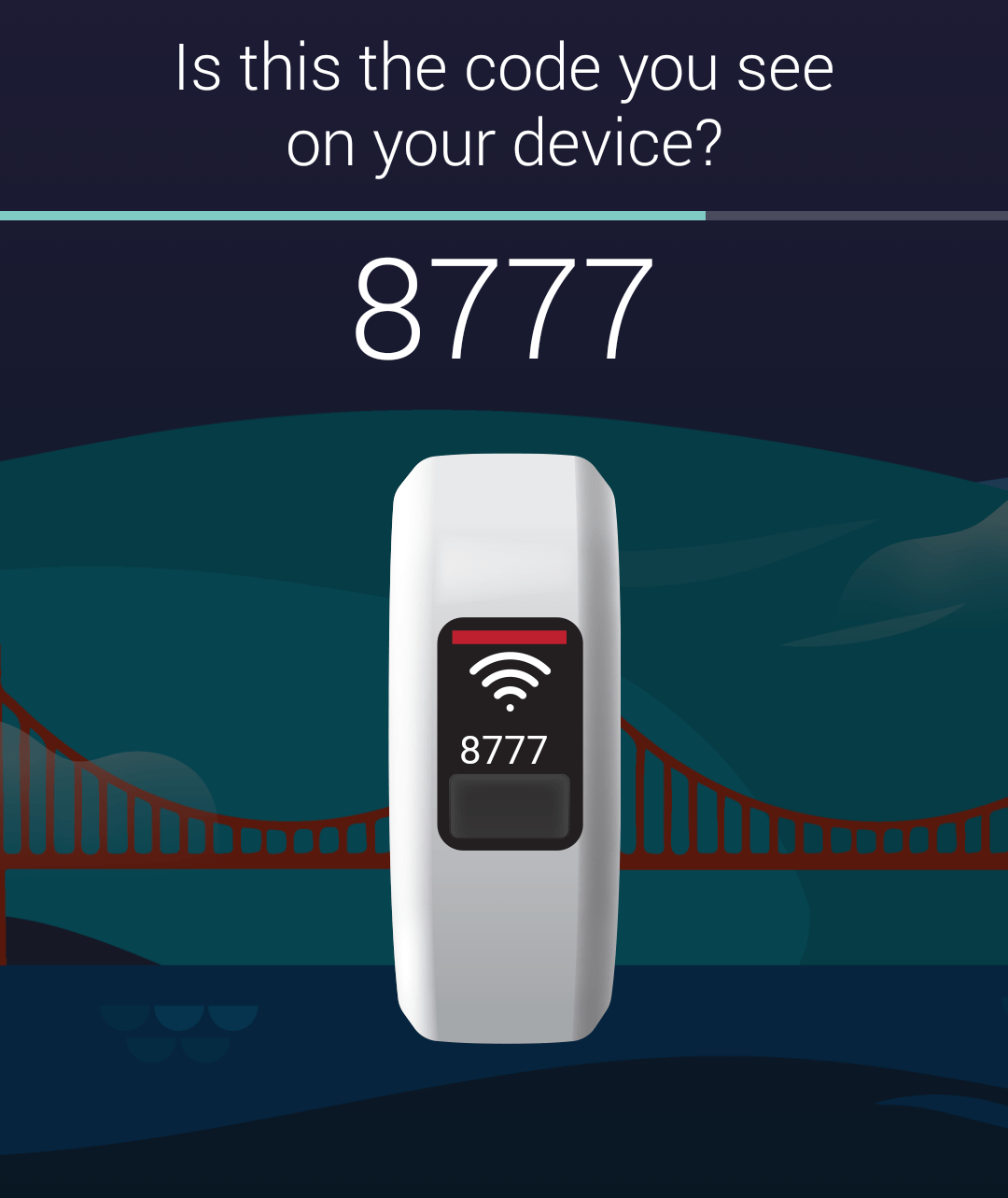 Garmin vívofit 3 Secure tracker for starting activity AVTEST