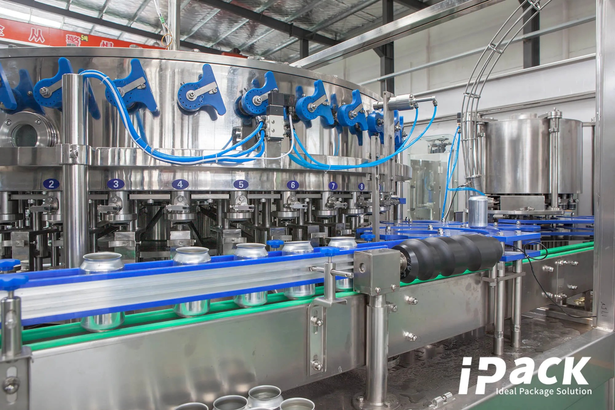 12000CPH Automatic Can Filling And Sealing Machine iPack