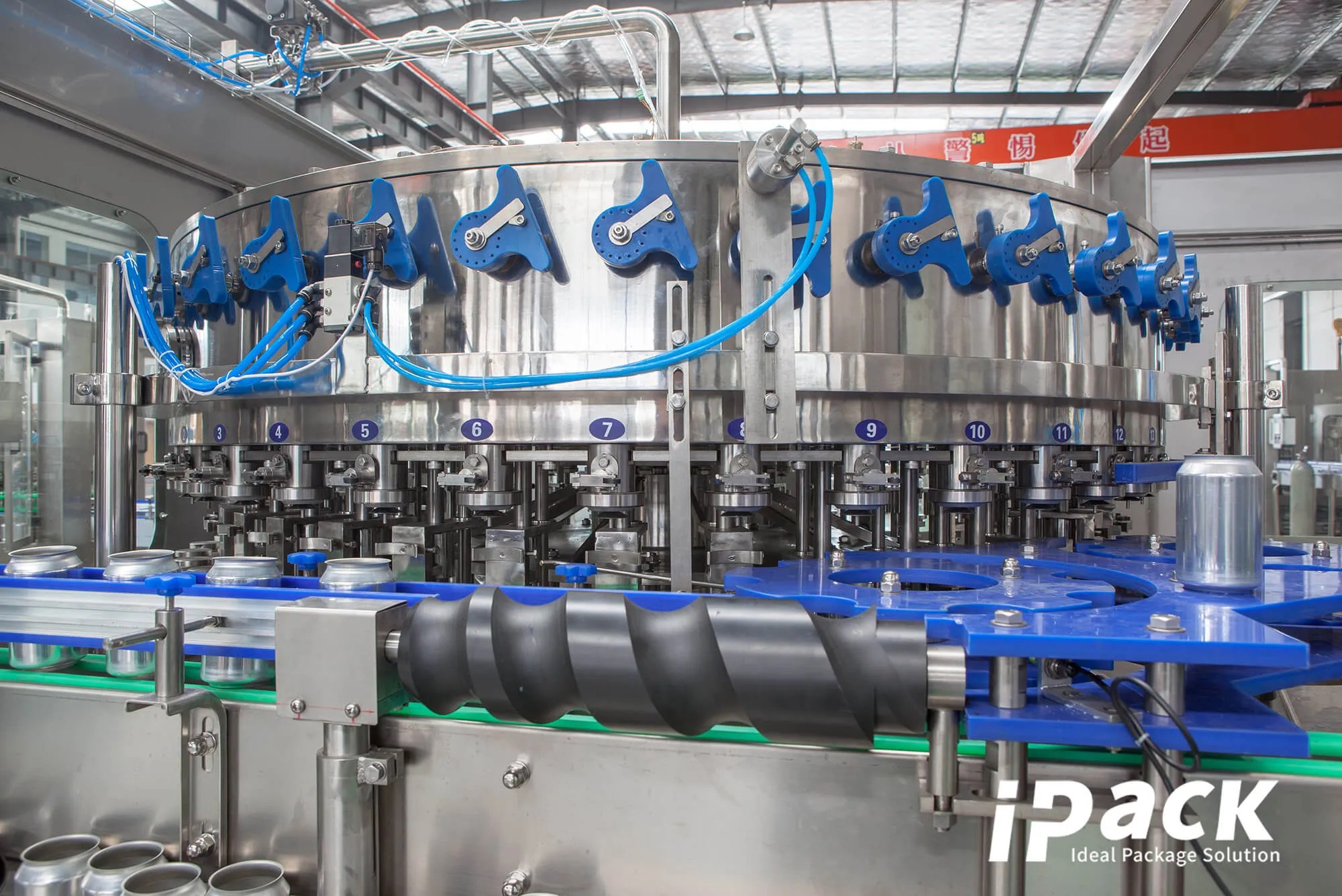 12000CPH Automatic Can Filling And Sealing Machine iPack