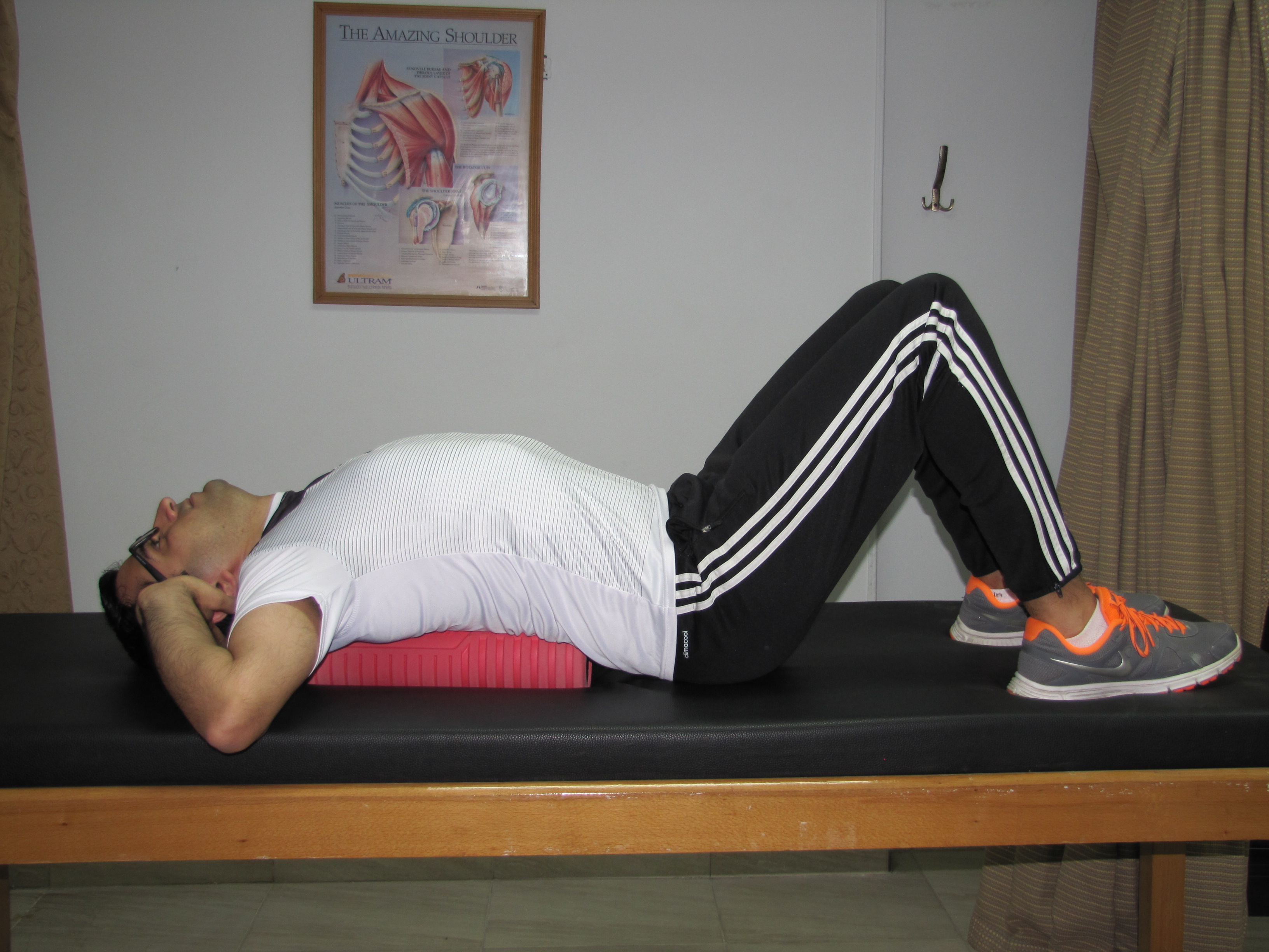 IPC Physical Therapy Center Back/Chest Stretch on foam roller