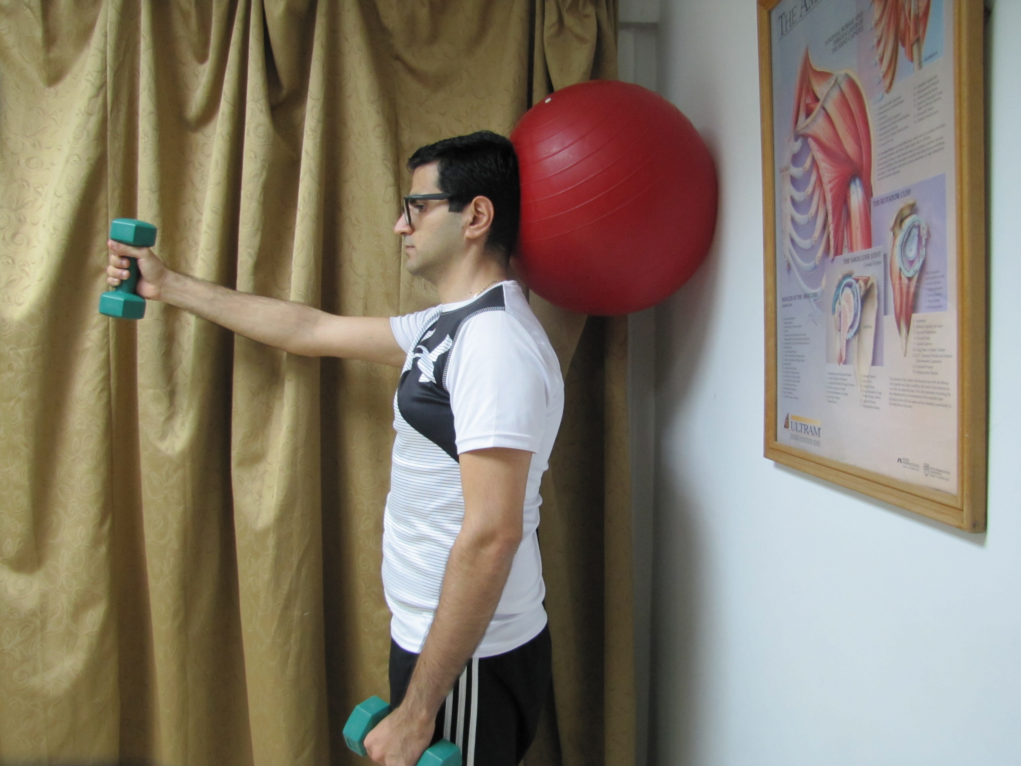 IPC Physical Therapy Center Ball exercises/Ball on wall cervical