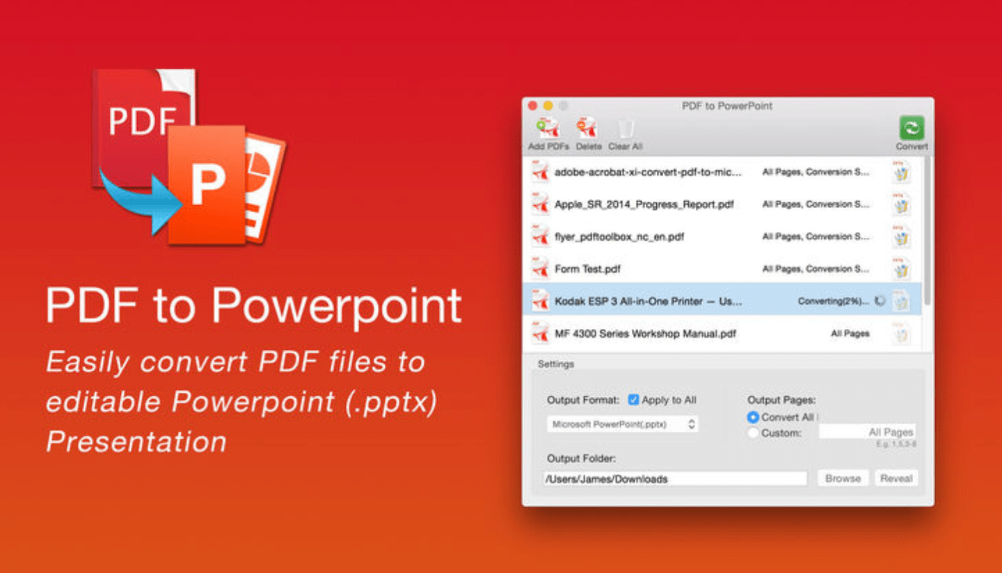 PDF to PowerPoint iPDFApps Software