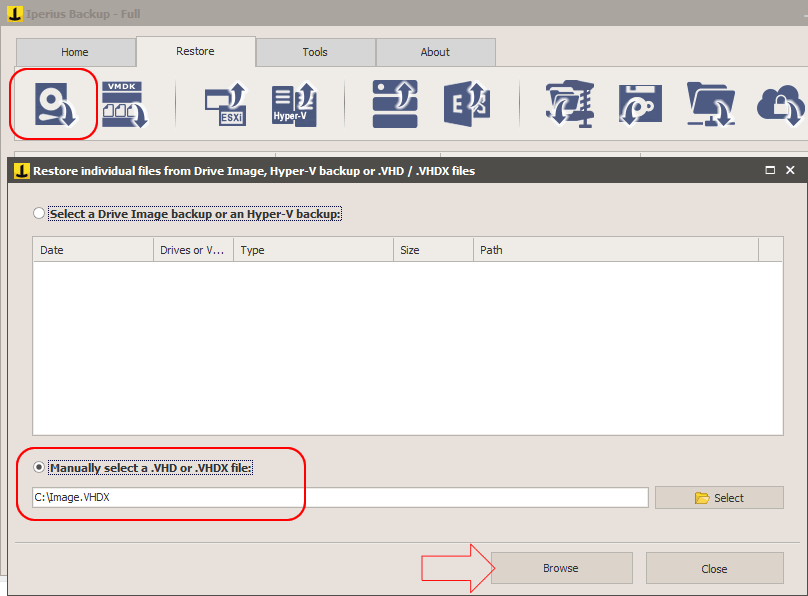 How to mount VHD and VHDX. Extract individual files from Drive Image