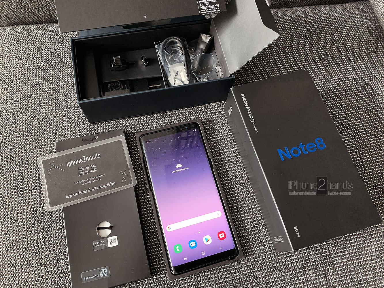 ขาย Samsung Galaxy Note 8 สีดำ 64gb ศูนย์ไทย มือสอง ราคาถูก รับซือมือ