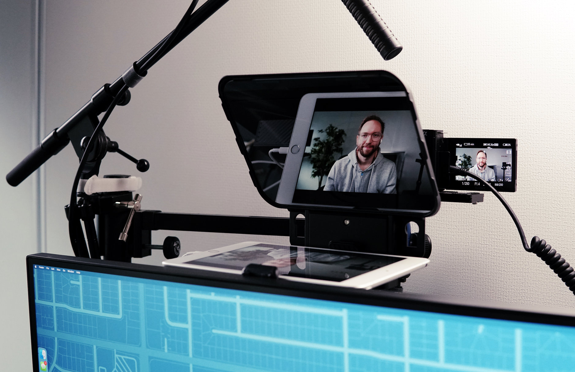 Augenkontakt bei ZoomMeetings das Upgrade für mein „Teleprompter