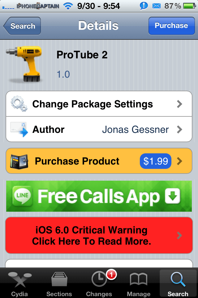 ProTube 2 Cydia Tweak The Ultimate Youtube Application