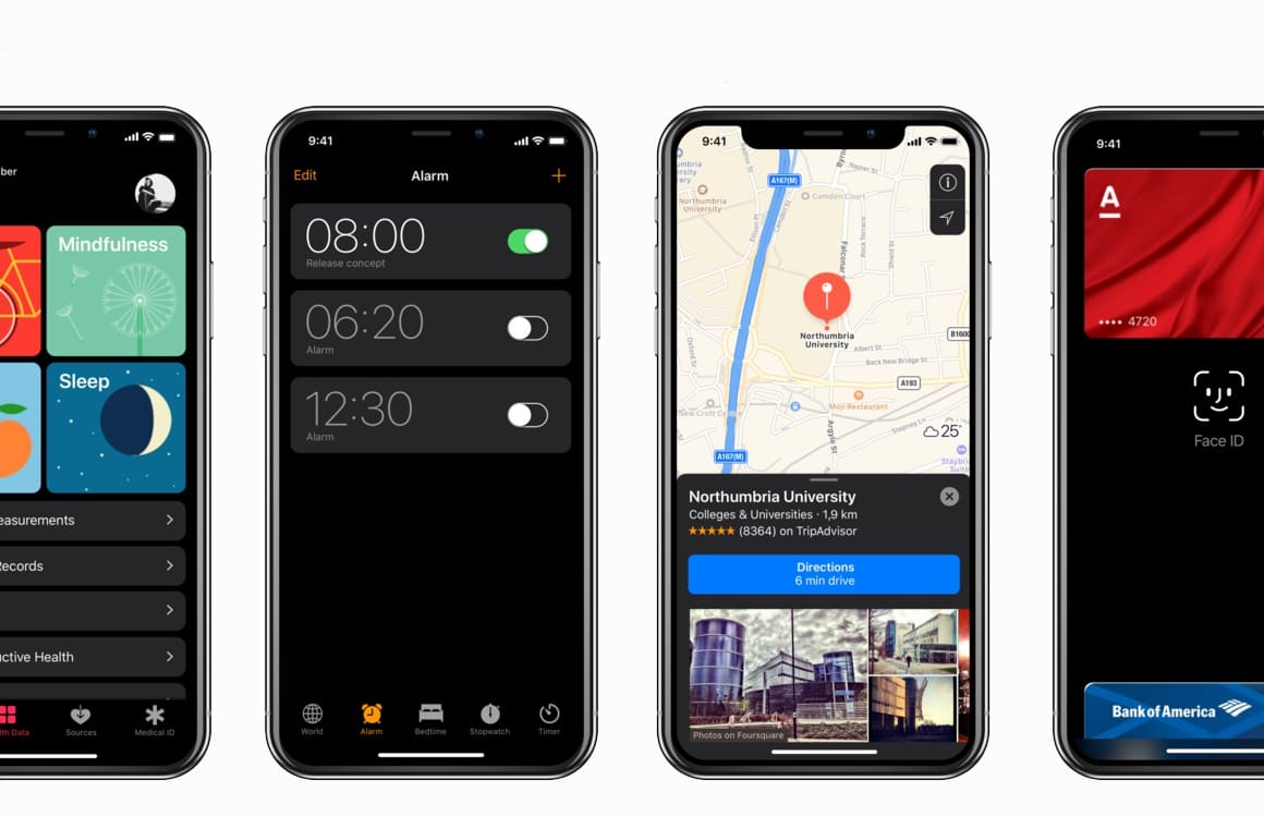 Zo mooi kan een iPhone X Dark Mode eruit zien (concept)