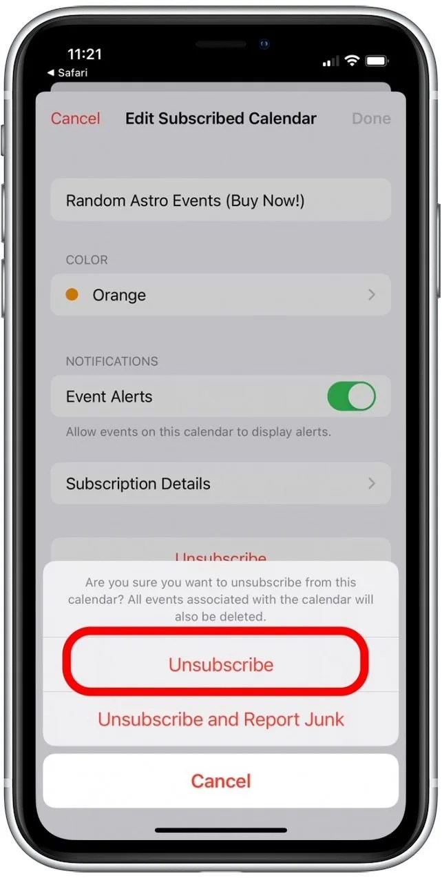 How to Get Rid of iPhone Calendar Spam