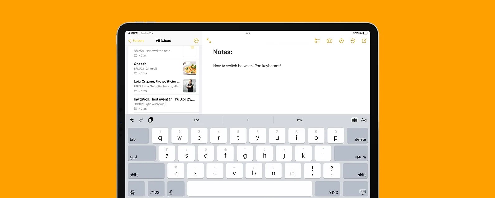 How to Switch between the Touchscreen & Hardware Keyboard on Your iPad