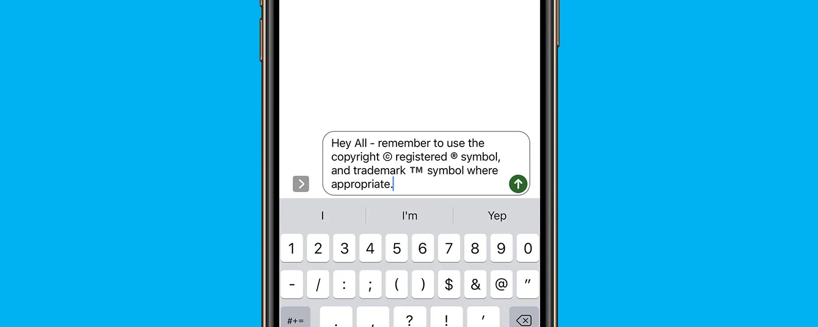 How to Type the Trademark & Copyright Symbol on iPhone