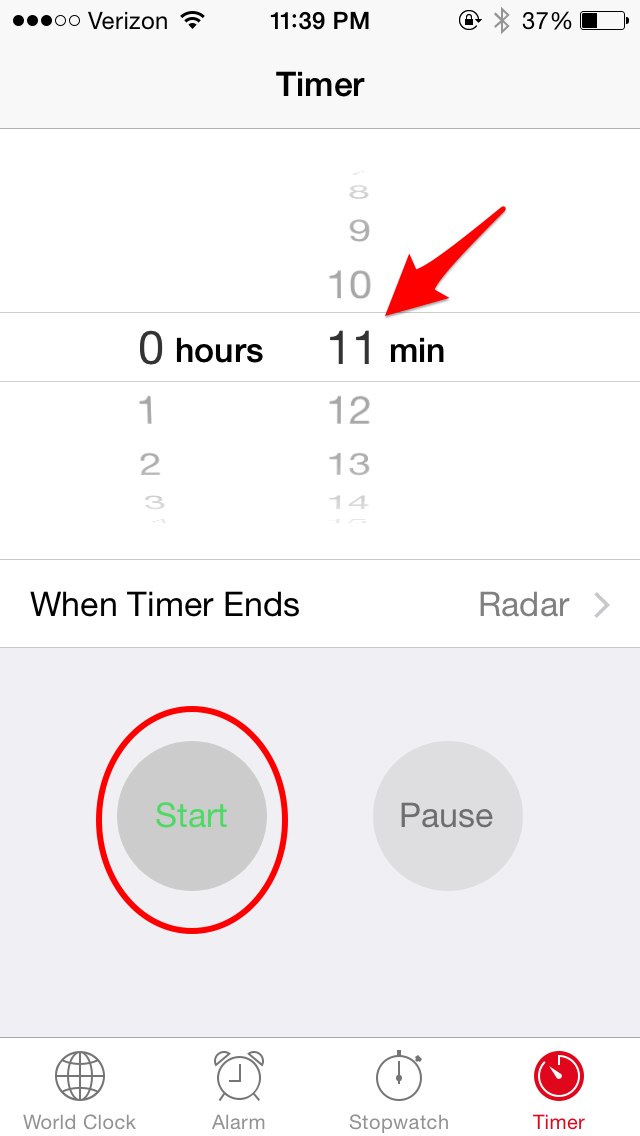 Tip of the Day View Your Timer Status on Lock Screen