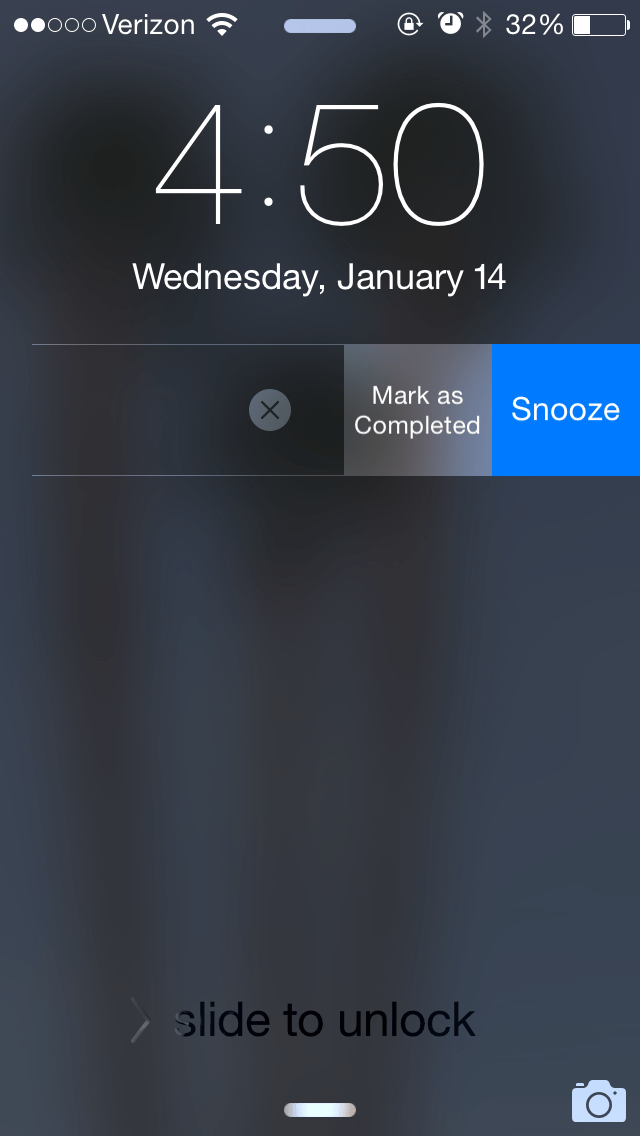 How to Snooze or Mark Reminders as Complete from Lock Screen