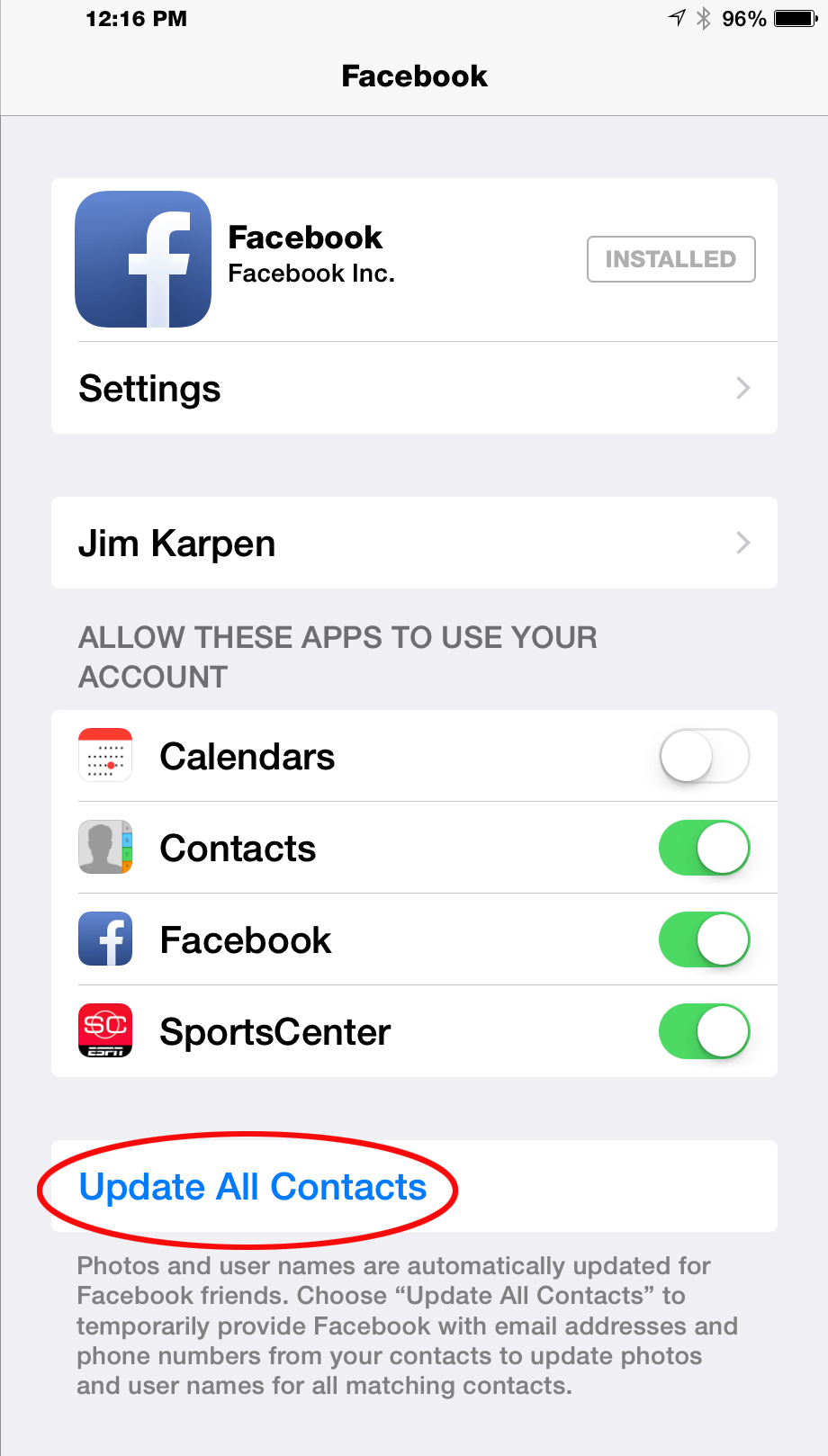 Tip of the Day Quickly Add Photos to Your Contacts Via Facebook