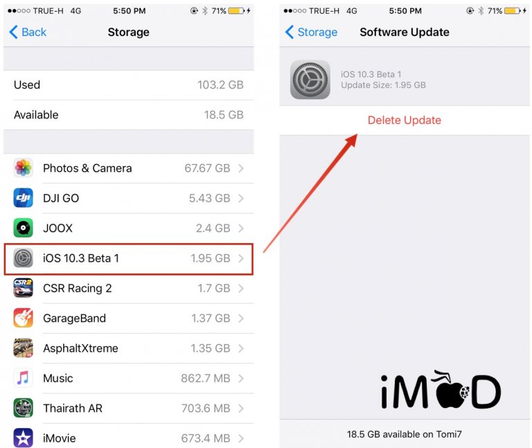 วิธีลบไฟล์ iOS Update ที่ดาวน์โหลดลง iPhone เตรียมพร้อมติดตั้ง