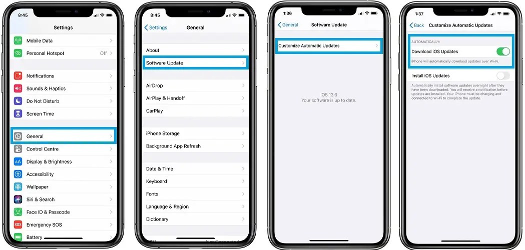 How To Disable Automatic Downloads Of iOS Software Updates