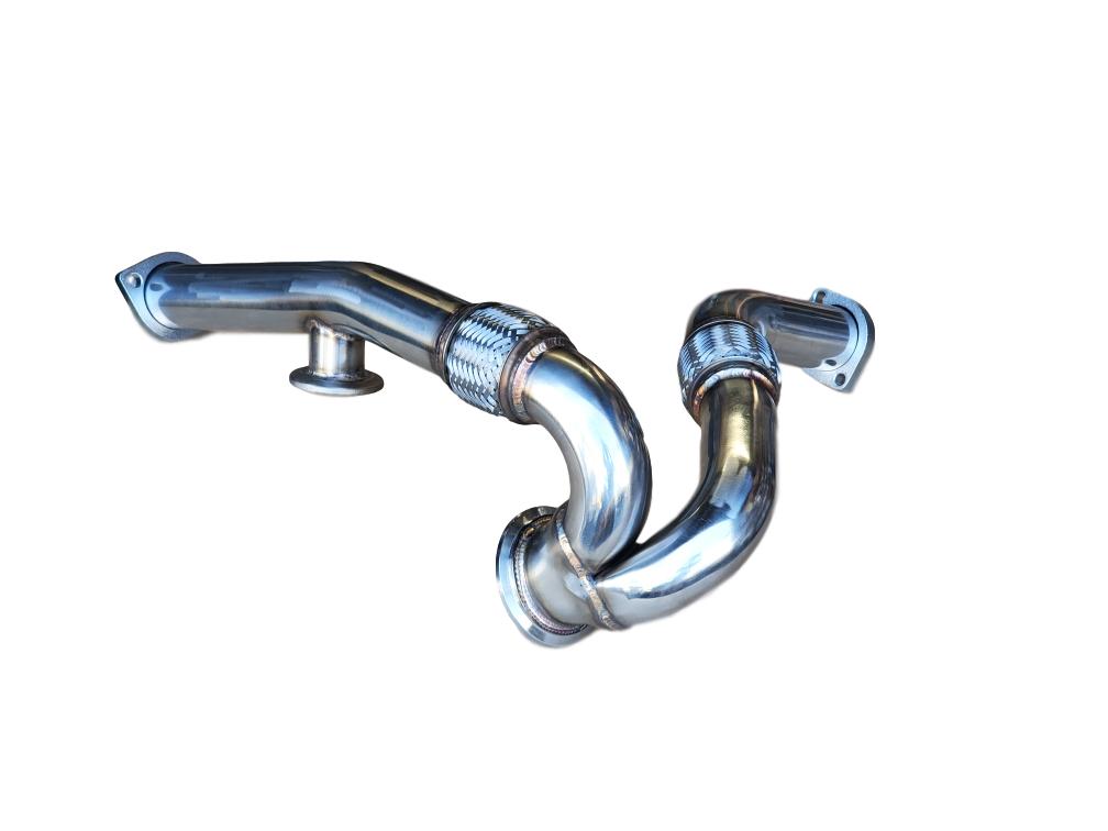 IPR Stainless Exhaust 1pc Y Pipe with EGR Cooler conection 20032007