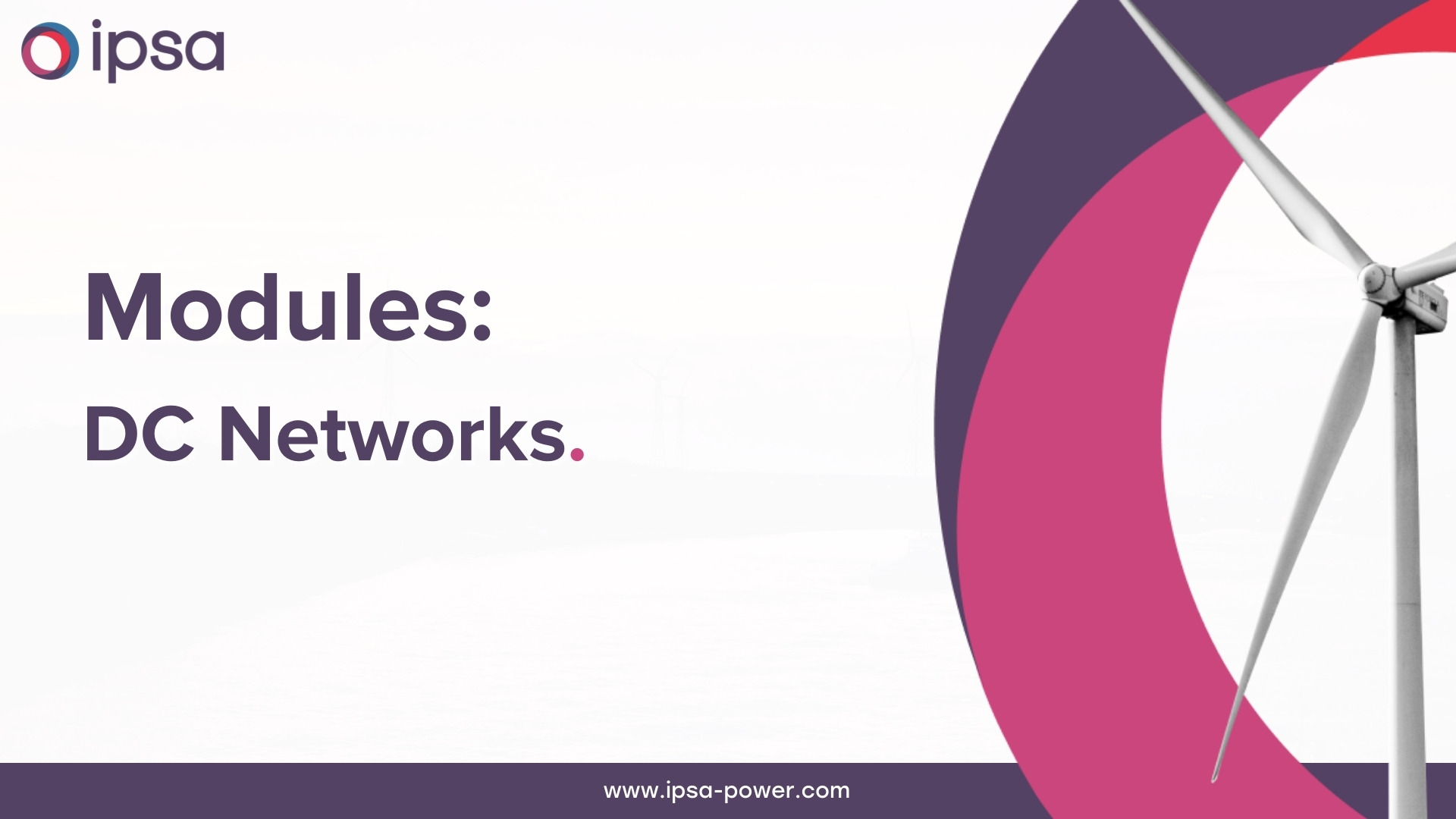 DC Networks Power System Analysis Software Module IPSA