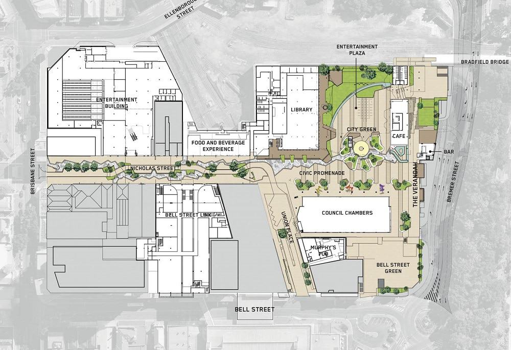 A full view of the updated CBD Master Plan Ipswich First