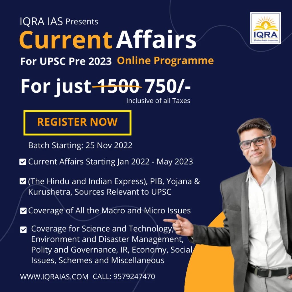 Current Affairs for UPSC Pre 2023 IQRA IAS