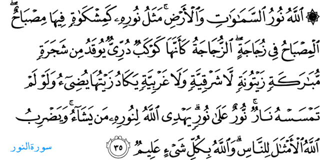 AnNur (The Light) Allah's Name