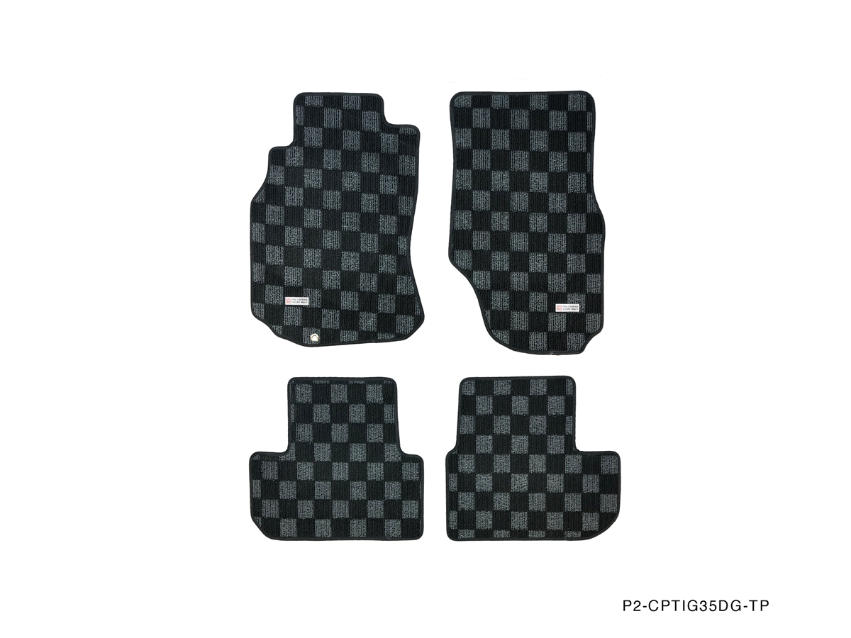 P2M INFINITI G35 (COUPE / SEDAN) RACE FLOOR MATS (FRONT/REAR) DARK