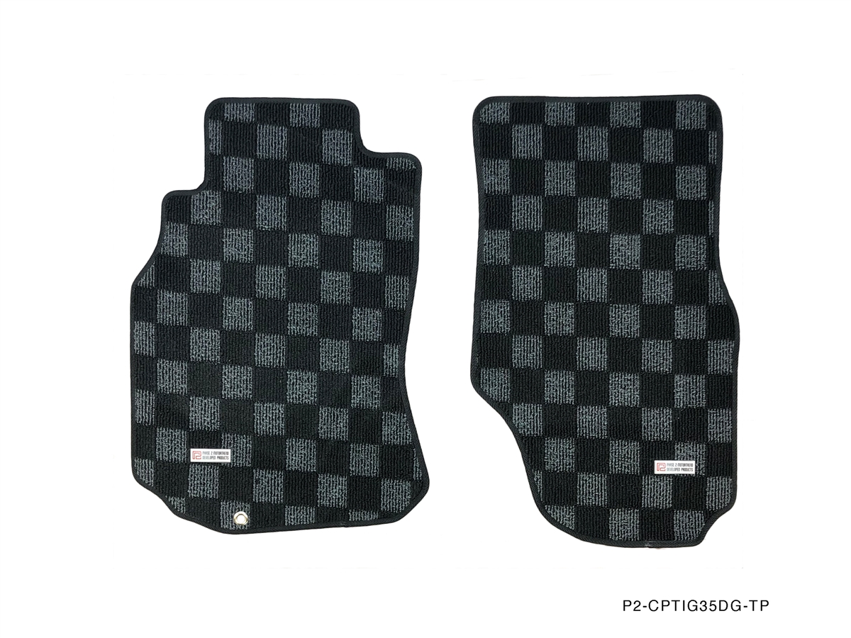 P2M INFINITI G35 (COUPE / SEDAN) RACE FLOOR MATS (FRONT/REAR) DARK