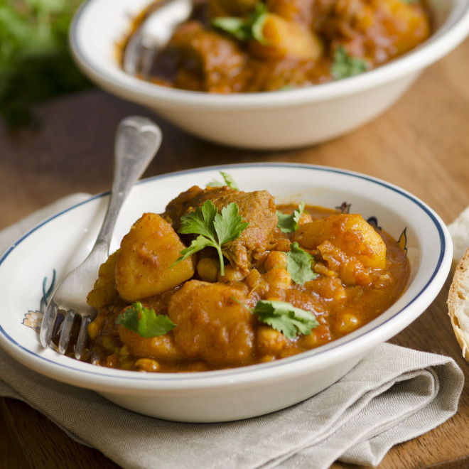Agneau au curry et au lait coco cookeo