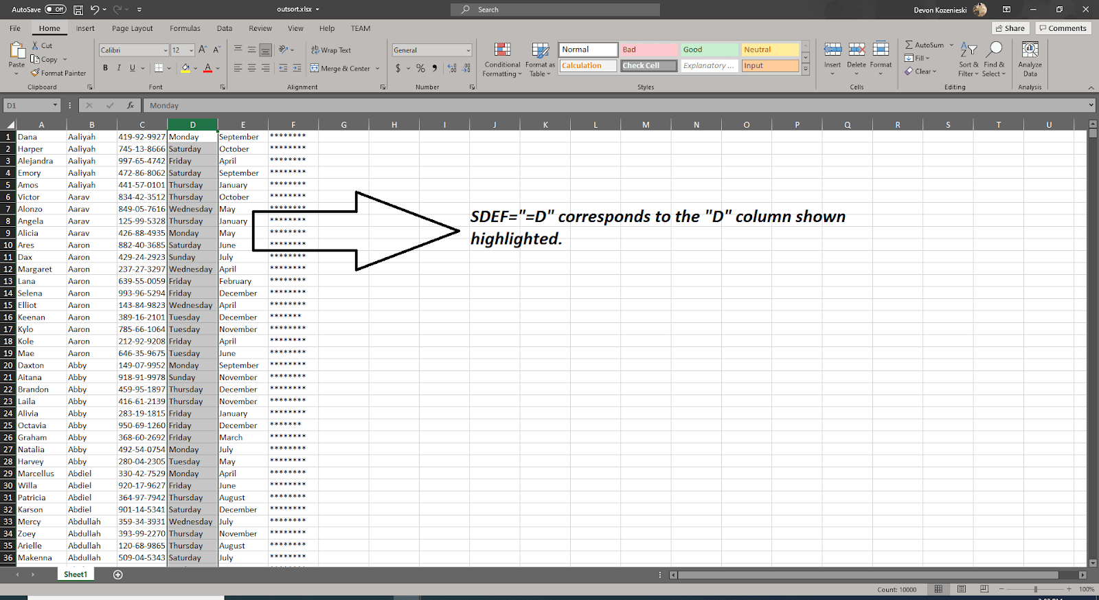 Processing Data in, and for, Excel Spreadsheets IRI