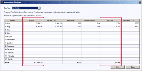 Splitting Apprenticeship Levy across multiple databases with the same