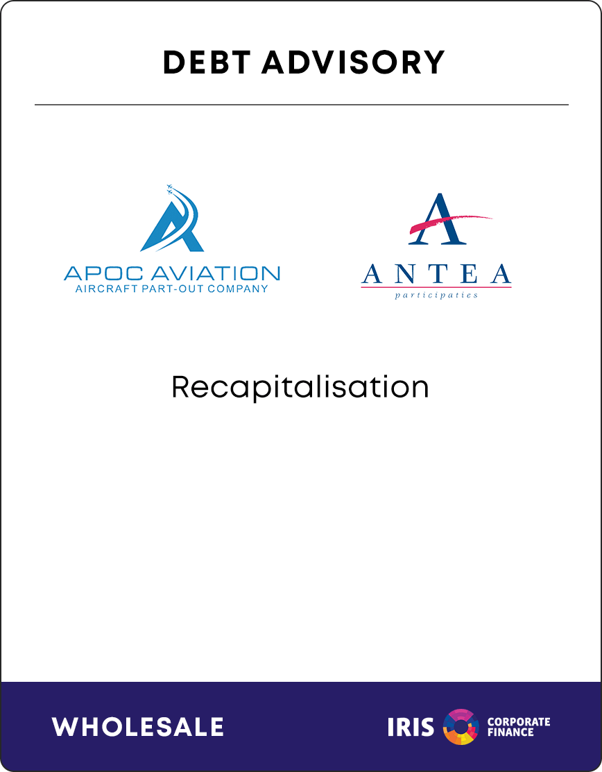 IRIS CF begeleidt Aircraft PartOut Company Europe bij arrangeren