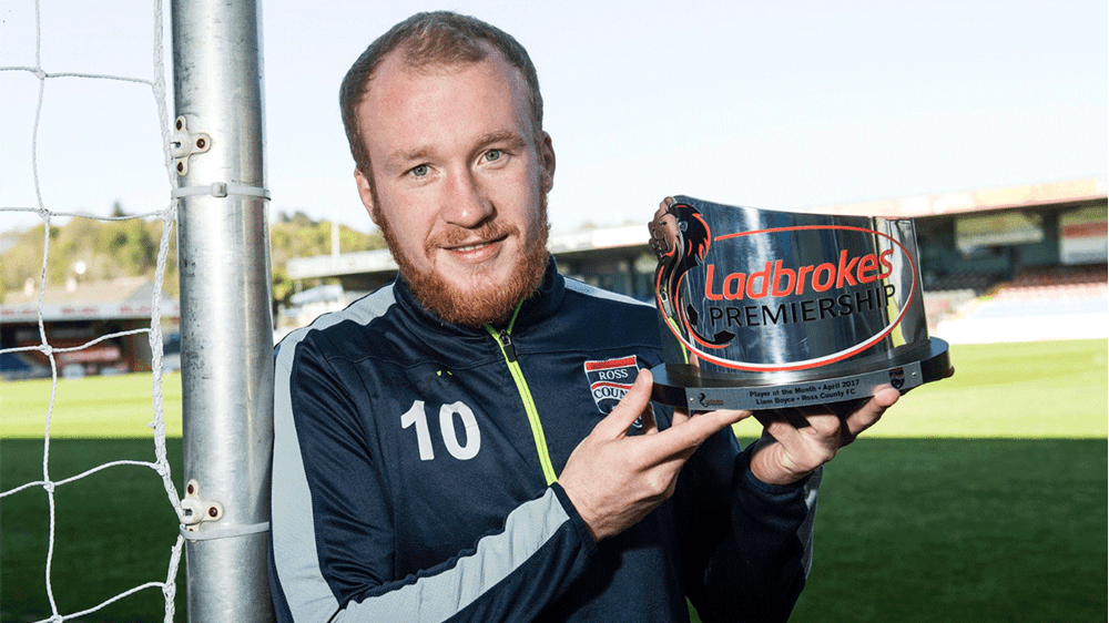 Liam Boyce wins SPFL Player of the Month IFA