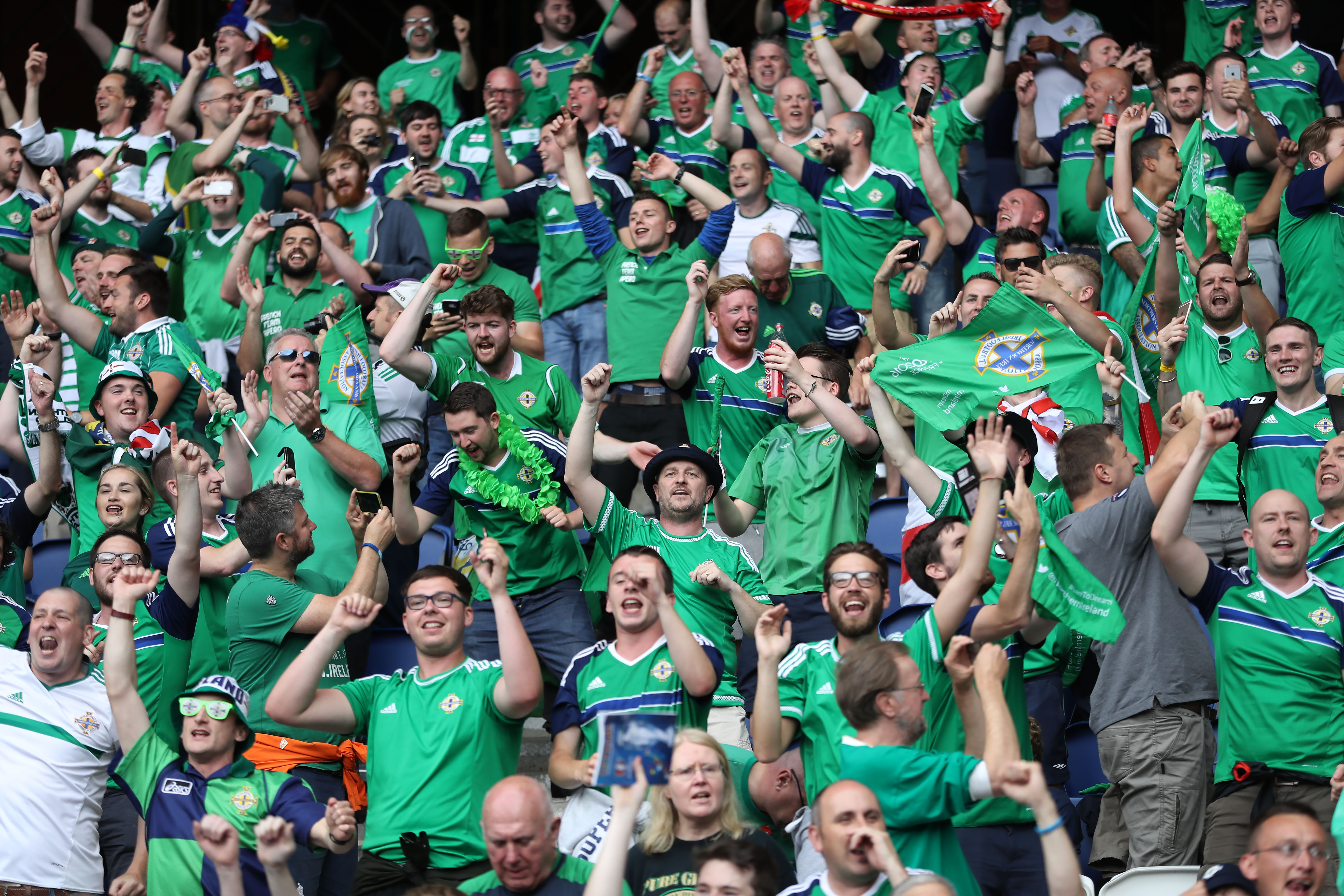 Northern Ireland fans to receive an award from the M...
