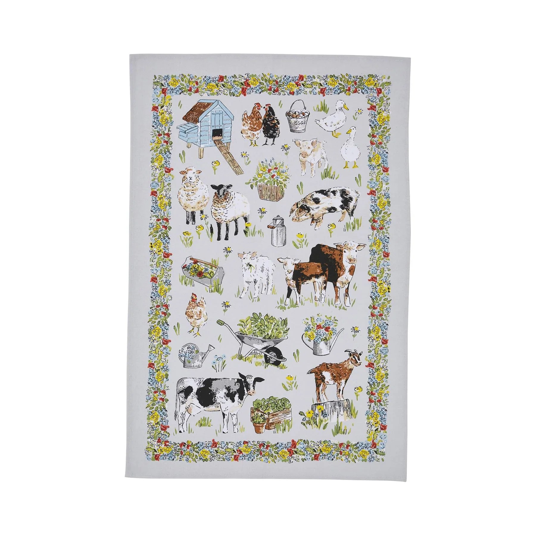 Tea Towel "Portman Farm" Irish Linen Stores