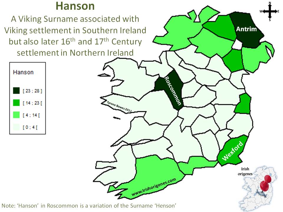 Hanson Irish Origenes Use Family Tree DNA to Discover