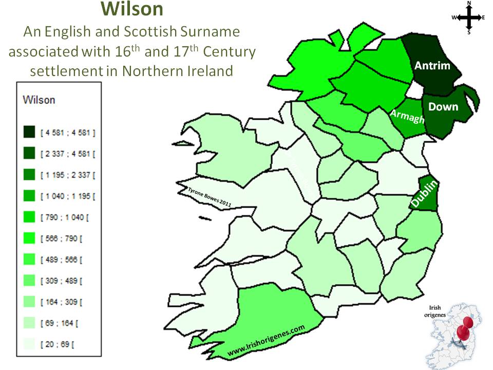 Wilson Irish Origenes Use your DNA to rediscover your Irish origin