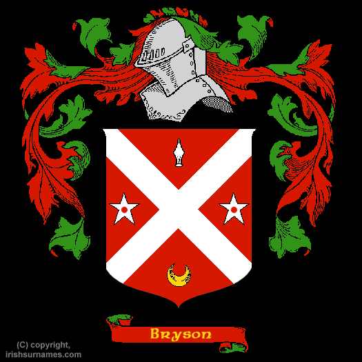 Bryson coat of arms and Bryson family history