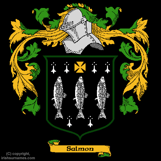 Salmon coat of arms and Salmon family history