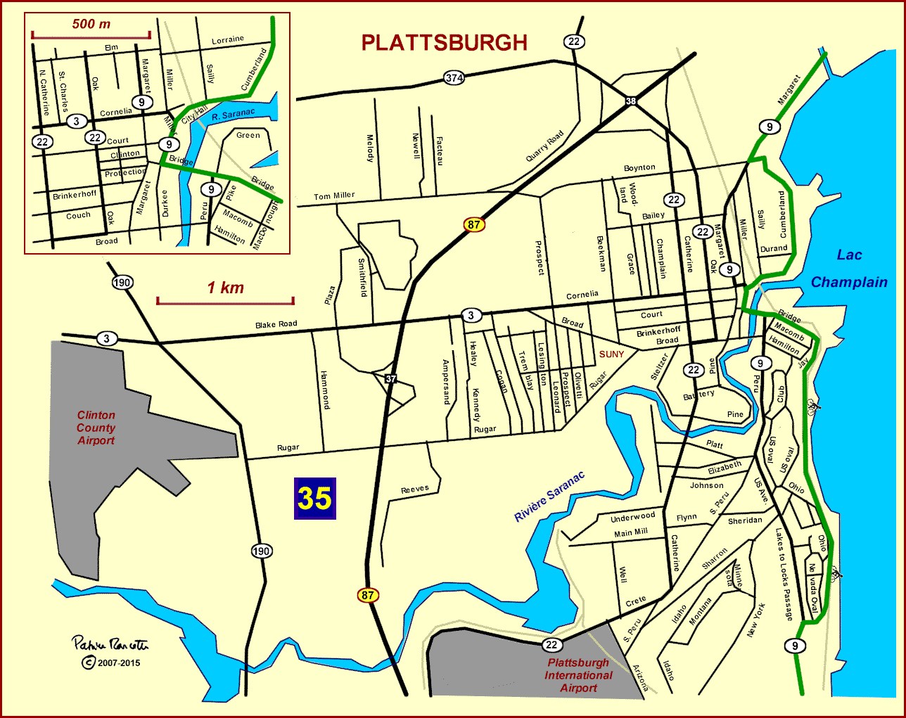 Plattsburgh Zip Code Map plattsburgh