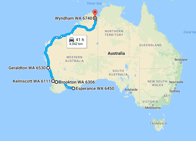 Wyndham Western Australia Map Australia Coast To Coast Series