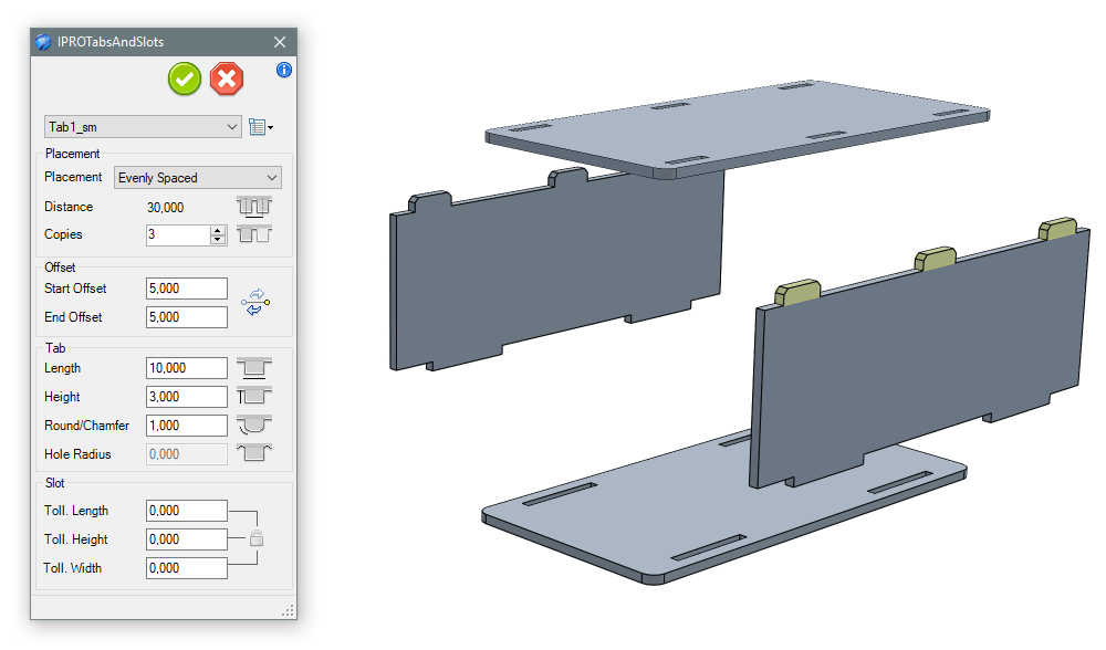 IC Mechanical Sheetmetal Tabs IronCAD CAD Software Solutions