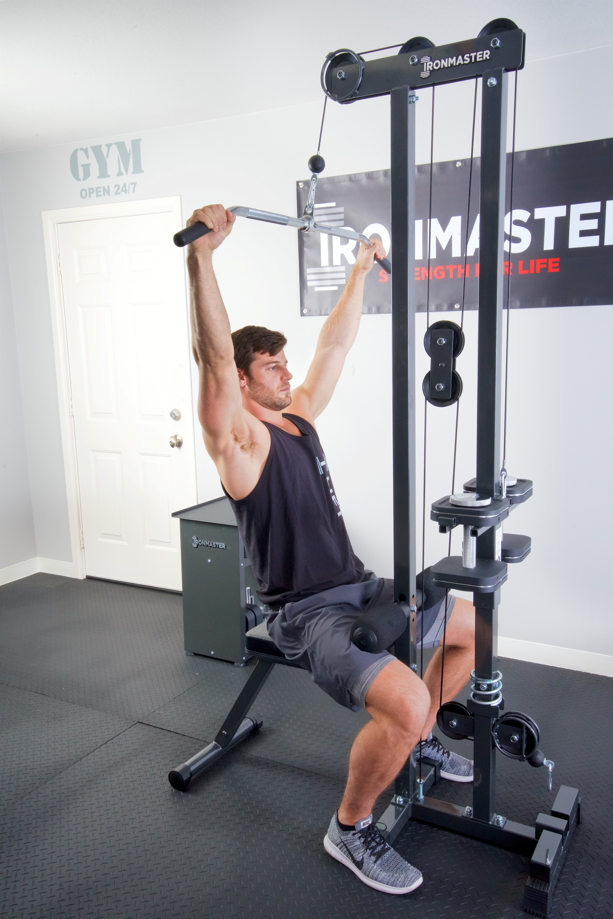 Ironmaster Cable Tower, Super Bench attachment