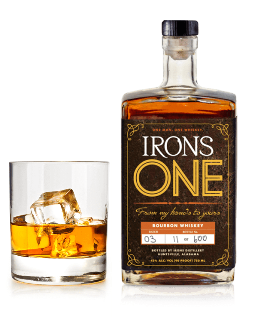 Irons ONE Whiskey. One Man. One Whiskey. One Batch at a time.