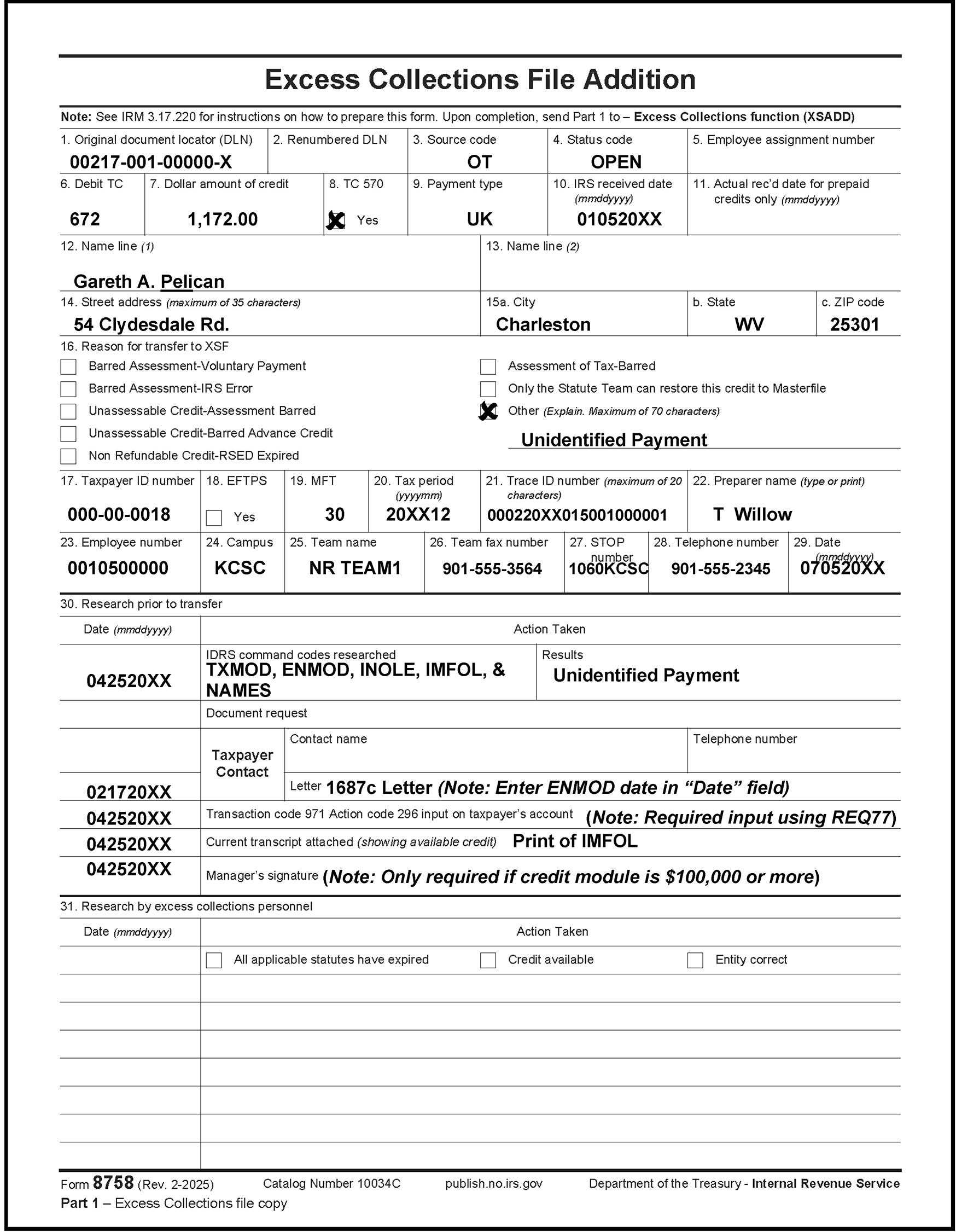 3.14.1 IMF Notice Review Internal Revenue Service