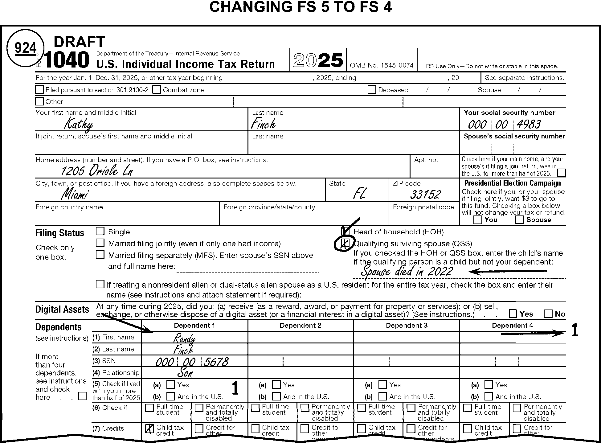 3.11.3 Individual Tax Returns Internal Revenue Service