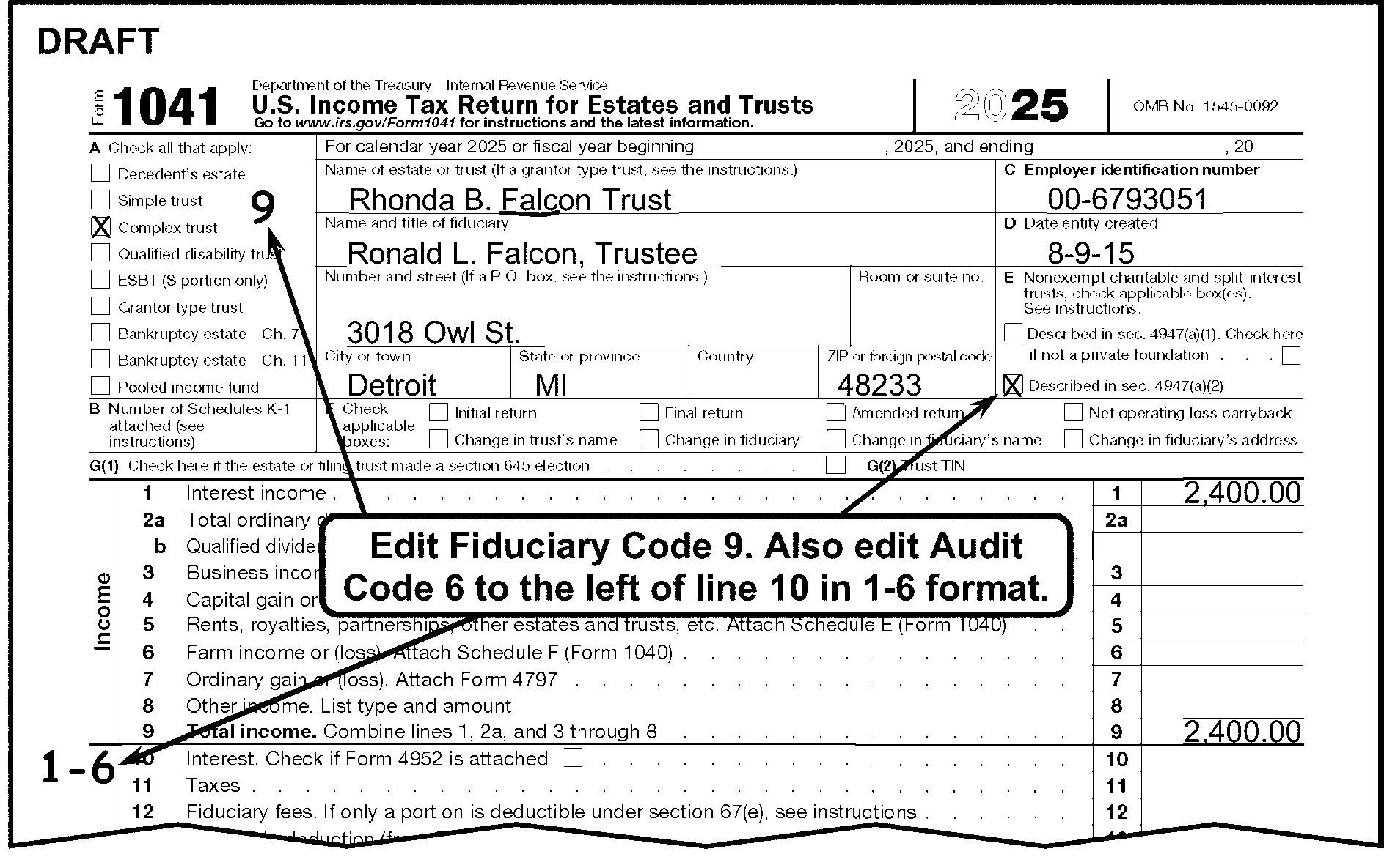 3.11.14 Income Tax Returns for Estates and Trusts (Forms 1041 